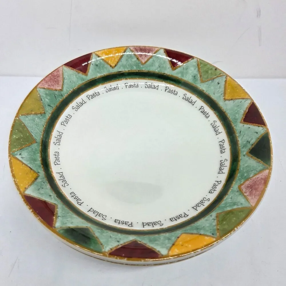 Royal Doulton Japora 9 1/4 Inches Pasta Salad Bowls Set of 3 Discontinued